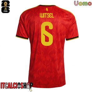 Belgio Axel Witsel #6 Prima Maglia Mondiali 2026 Manica Corta